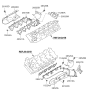 Diagram for 2009 Kia Borrego Catalytic Converter - 285103F110
