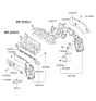 Diagram for 2012 Kia Borrego Catalytic Converter - 285103CAK0