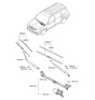 Diagram for Kia Borrego Wiper Motor - 981002J000