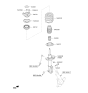 Diagram for Kia Soul EV Shock And Strut Mount - 54610B2000