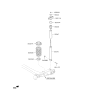 Diagram for Kia Shock And Strut Mount - 55311B2000
