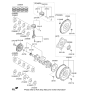 Diagram for Kia Crankshaft Thrust Washer Set - 210302B000