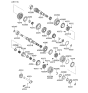 Diagram for 2007 Kia Rio Input Shaft Bearing - 4325323000