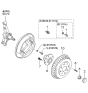 Diagram for 1997 Kia Sephia Wheel Bearing - 0K20226150