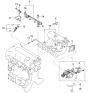 Diagram for Kia Sephia Fuel Injector - 0K2A513250A