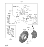 Diagram for Kia Stinger Brake Pad Set - 58302J5A50