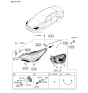 Diagram for 2022 Kia Stinger Headlight - 92102J5220