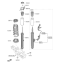 Diagram for 2021 Kia Stinger Shock Absorber - 55307J5450