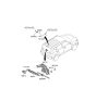 Diagram for Kia Wiper Blade - 98850K0000