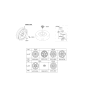 Diagram for Kia Soul Wheel Cover - 52960K0500