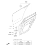 Diagram for 2022 Kia EV6 Door Hinge - 79410B3000