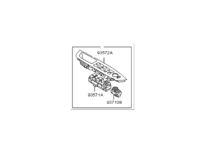 Kia Sorento Power Window Switch - 935701U102VA