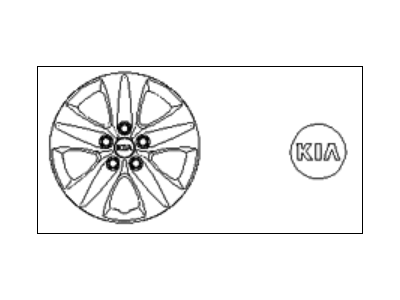 Kia 52960A7000 Wheel Hub Cap Assembly