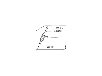 Kia Sorento Fuel Injector - 353103L200