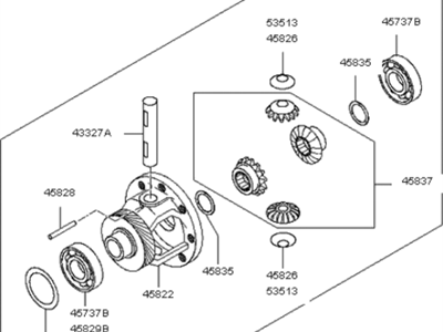 Kia 458303A500 Differential Assembly