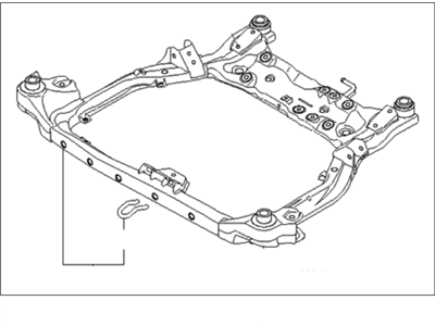 Kia 624051M105 Crossmember Assembly-Front
