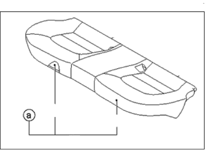 Kia 891001W010BB2 Cushion Assembly-Rear Seat
