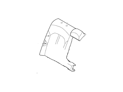 Kia 89470D5050G2A Rear Seat Back Covering, Right