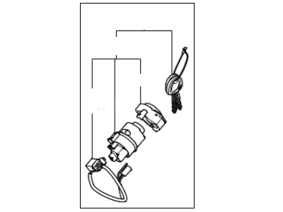 Kia Optima Ignition Lock Cylinder - 819002GF00