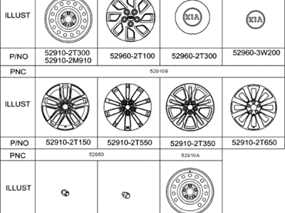 Kia Optima Wheel Cover - 529604C500