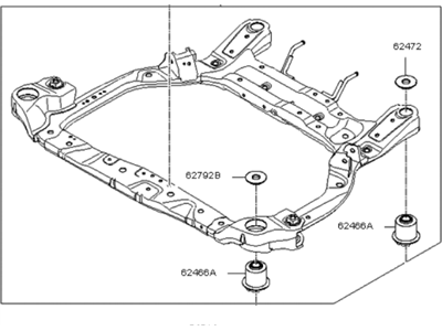 Kia 624101G200 CROSSMEMBER Assembly-Front O