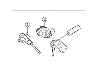 Kia Niro EV Ignition Lock Cylinder - 81905G5120