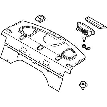 Kia 856102F55287 Trim Assembly-Package Tray