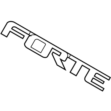 2014 Kia Forte Koup Emblem - 86311A7210