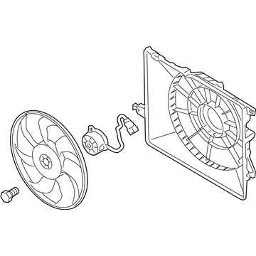 Kia Sorento Cooling Fan Assembly - 25380B8800