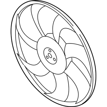 Kia A/C Condenser Fan - 25231D9500