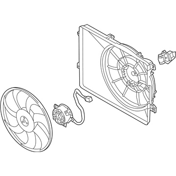 Kia Sportage Cooling Fan Assembly - 25380D3100