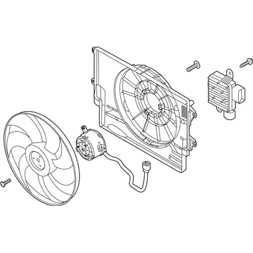 Kia Soul Cooling Fan Assembly - 25380J3280