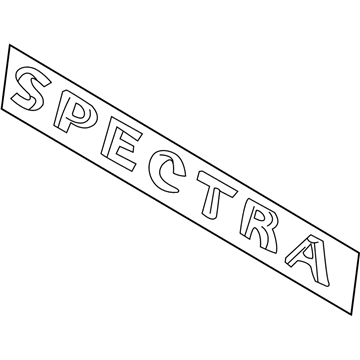 Kia Spectra Emblem - 0K2DJ51739