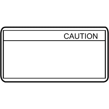 Kia 0K2A115031 Label-Caution