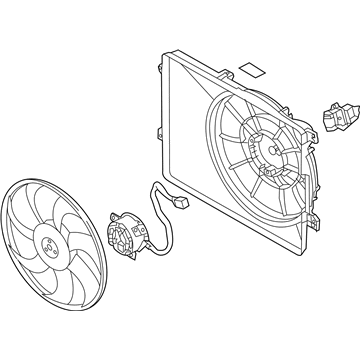 Kia Sportage Cooling Fan Assembly - 253802S500