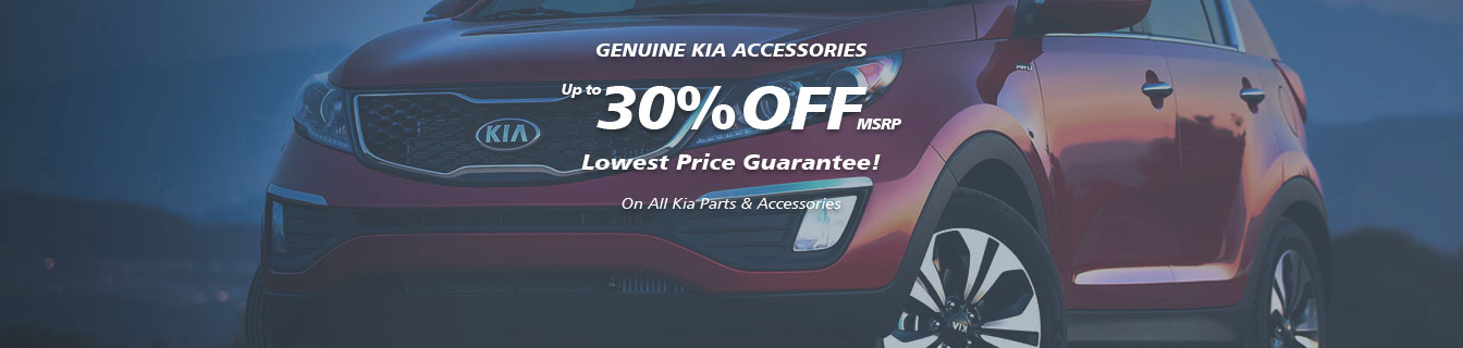 Genuine Kia accessories, Guaranteed low prices