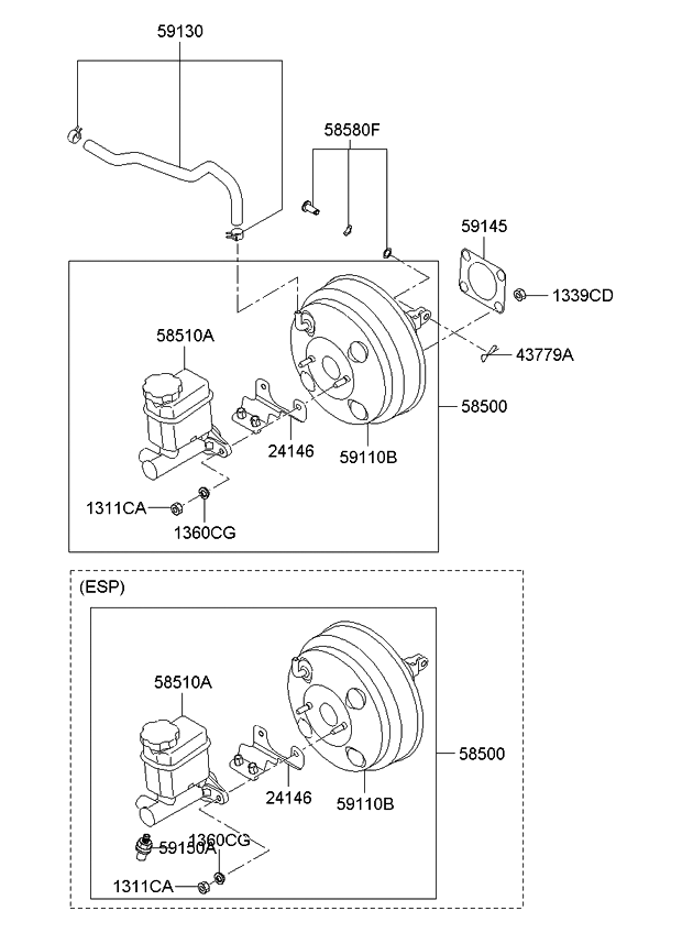 546501G100 Genuine Kia SHOCK ABSORBER ASSEMBLY