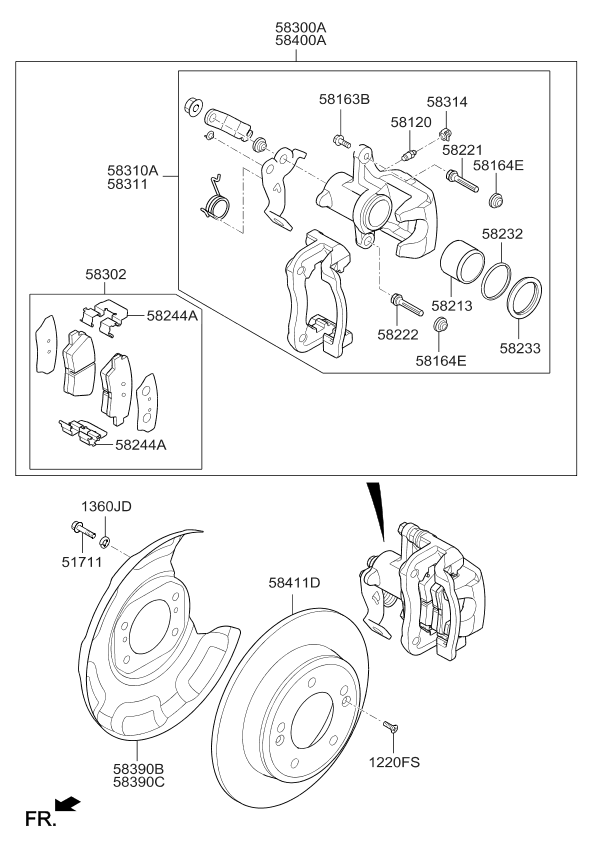 888313W500WK Genuine Kia SEAT BELT PRETENSIONER