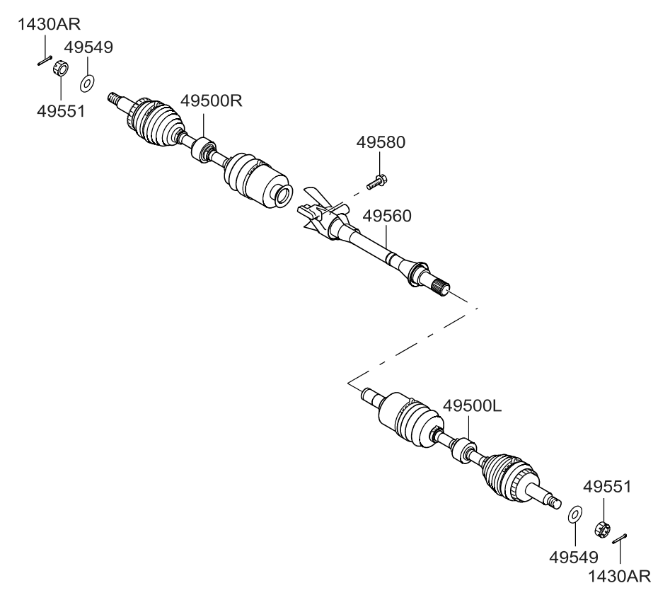 310304D500 Genuine Kia NECK ASSEMBLYFUEL FILL