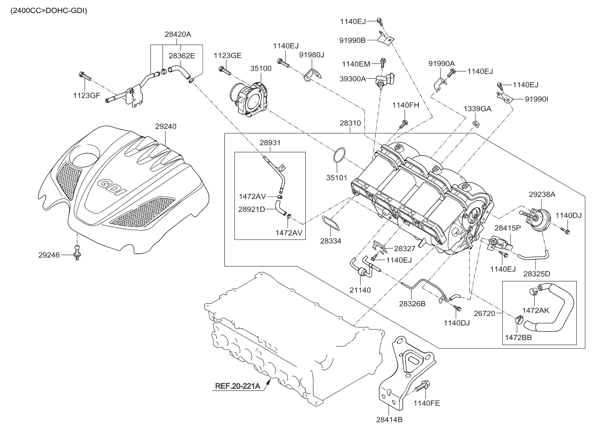 2016 Kia Rio Engine Gasket Kit Kia Parts Now