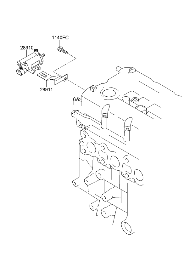 314533K500 Genuine Kia FILTER & CANISTER VALVE