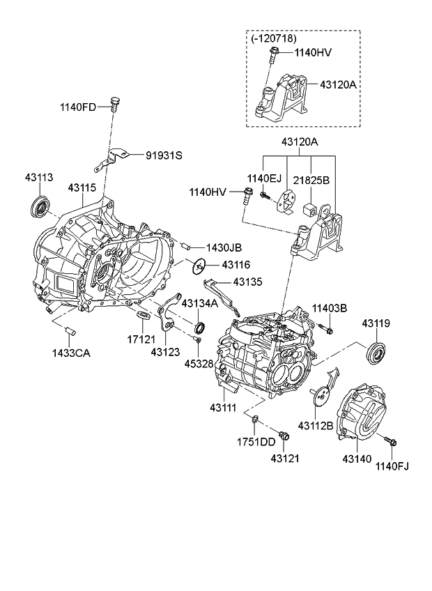 Manual Transmission Parts Diagram
