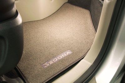 Kia Floor Mats, Carpet - Beige/Gray (8 Passenger - LX) A9F14AC400BQ