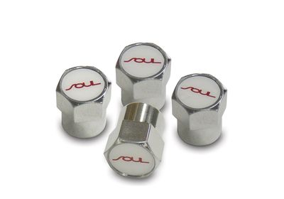 Kia Valve Stem Caps, Red Logo UL011AY0RD