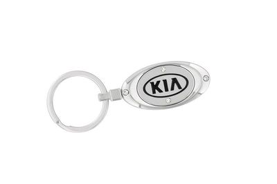 Kia UM016AY738 Key Chain - Oval Kia w/Crystals Style 2