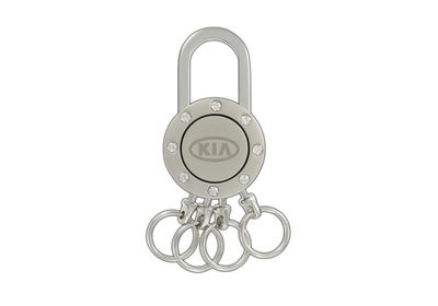 Kia Key Chain - Round w/Crystal and 4 Rings UM090AY704