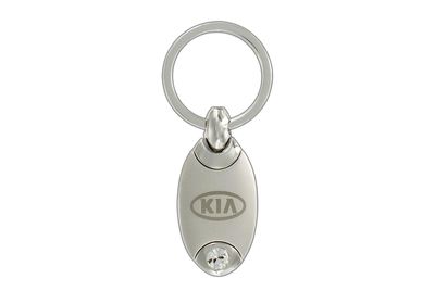 Kia UM090AY706 Key Chain - Oval Kia w/Round Crystal