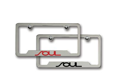 Kia License Plate Frame, Black Lower Logo UR010AY100UL