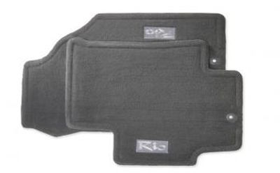 Kia Floor Mats, Carpet -  Gray w/red logo P81401G521CQ