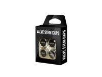 Kia UL011AY0BK Valve Stem Caps, Silver Logo